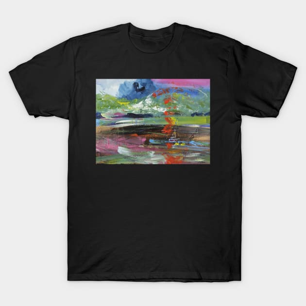 Abstract  Landscape Sailing 305 T-Shirt by artsale